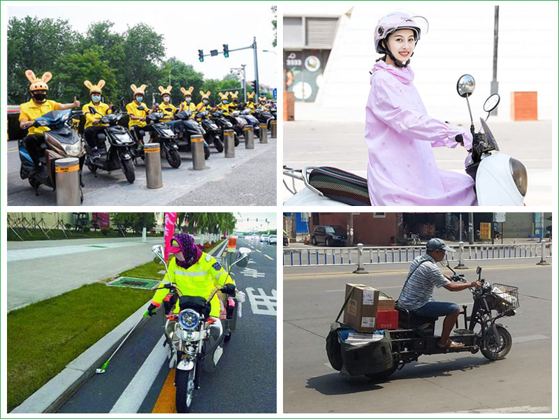 二輪電動(dòng)車廣泛應(yīng)用環(huán)衛(wèi)清潔、快遞物流、餐飲外送行業(yè)